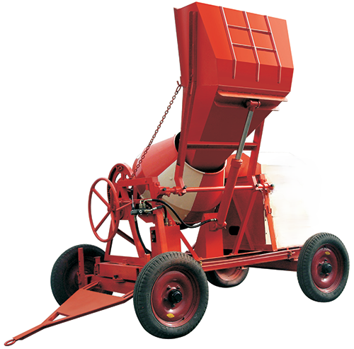 Concrete Mixer With Hopper